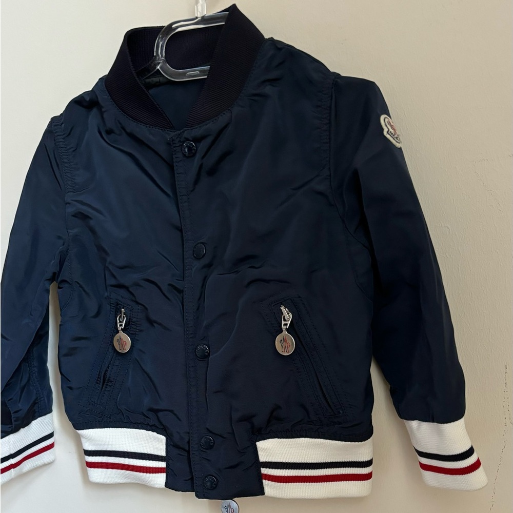 Moncler Boys' Solid Windbreaker Jacket Size: 2